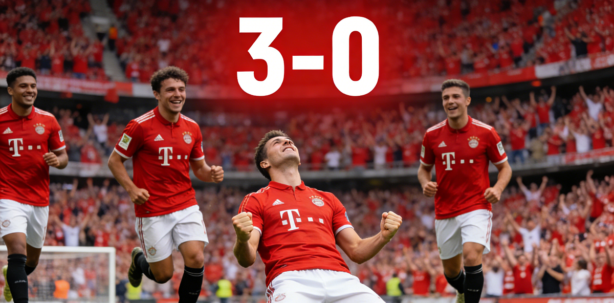 拜仁3-0多特蒙德 德甲榜首之争拜仁完胜